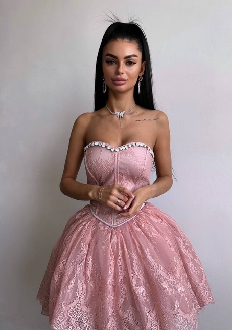 Романтичний комплект із корсета та мереживної спідниці ✨ | PUSHKA SHOP