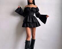 Сукня з чокером  | PUSHKA SHOP