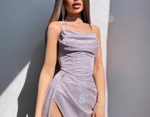 Сяючий комплект: корсет + спідниця максі Сяючий комплект: корсет + спідниця максі | PUSHKA SHOP