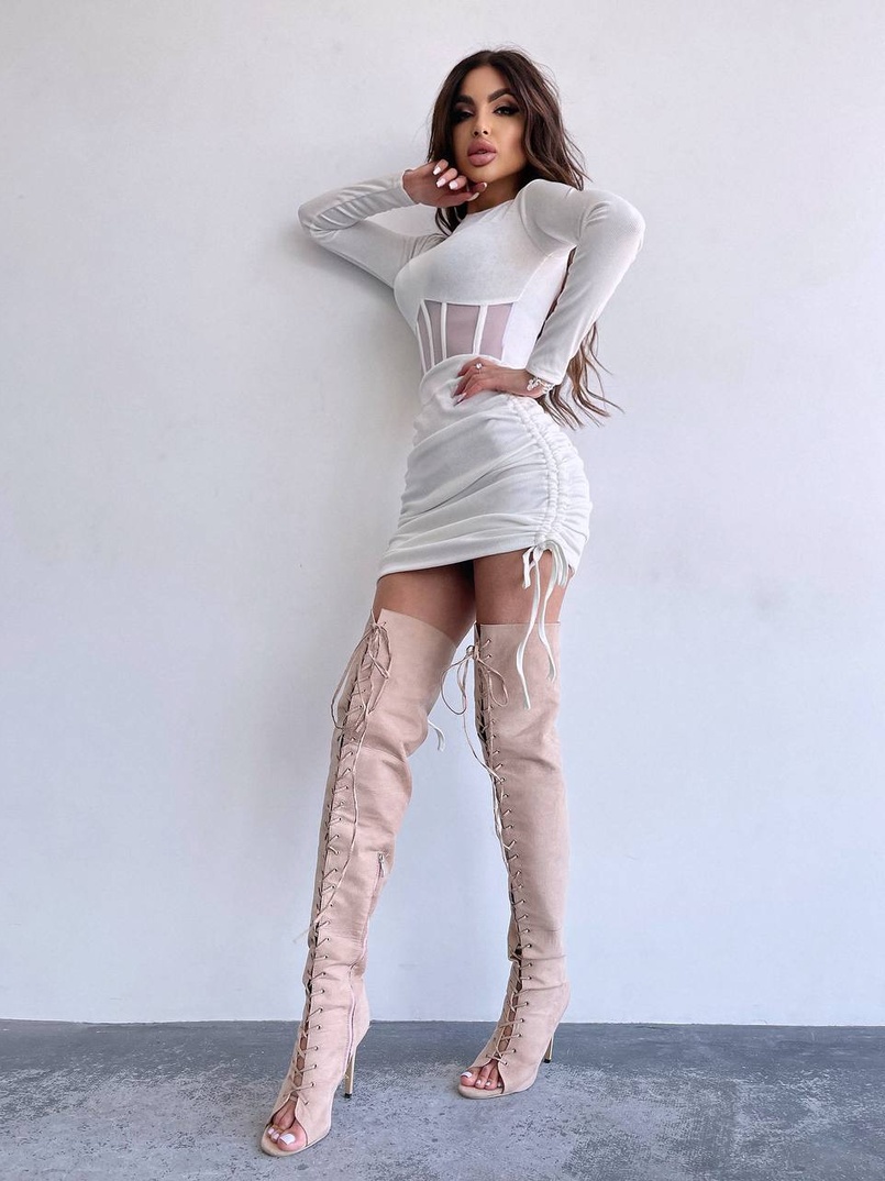 Сукня-міні  з елементами корсету  Довжину спідниці можна регулювати  Сукня-міні  з елементами корсету  Довжину спідниці можна регулювати  | PUSHKA SHOP