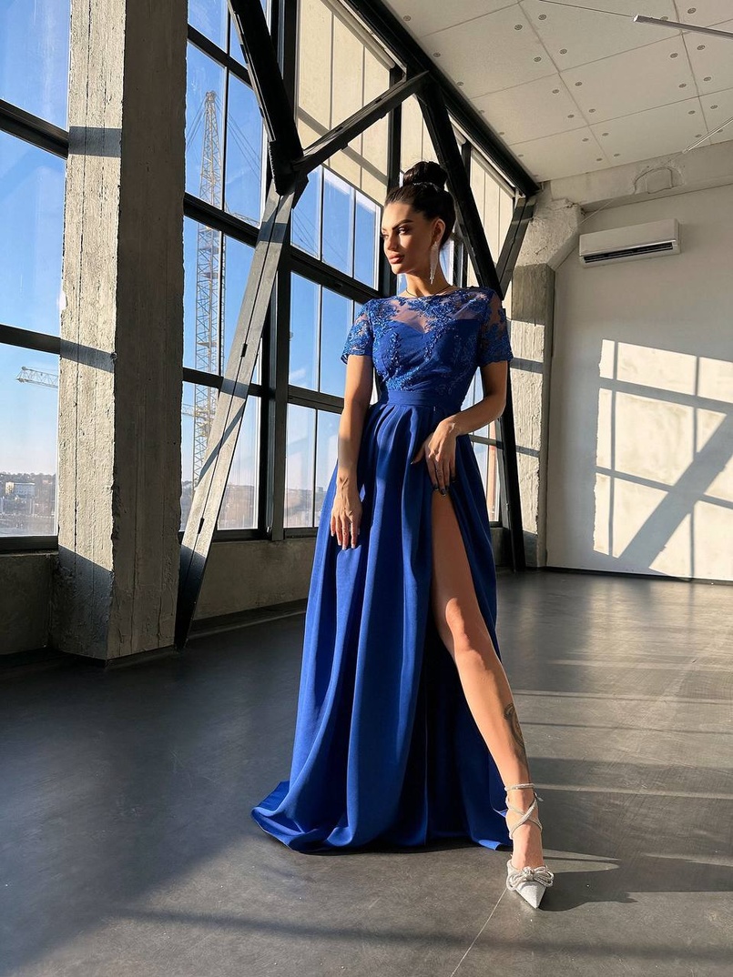 Сукня максі з мереживом  Сукня максі з мереживом  | PUSHKA SHOP