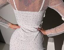 Сукня міні з сяючими стразами | PUSHKA SHOP