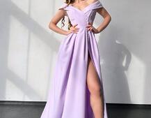 Сукня максі  з розрізом на спідниці  | PUSHKA SHOP