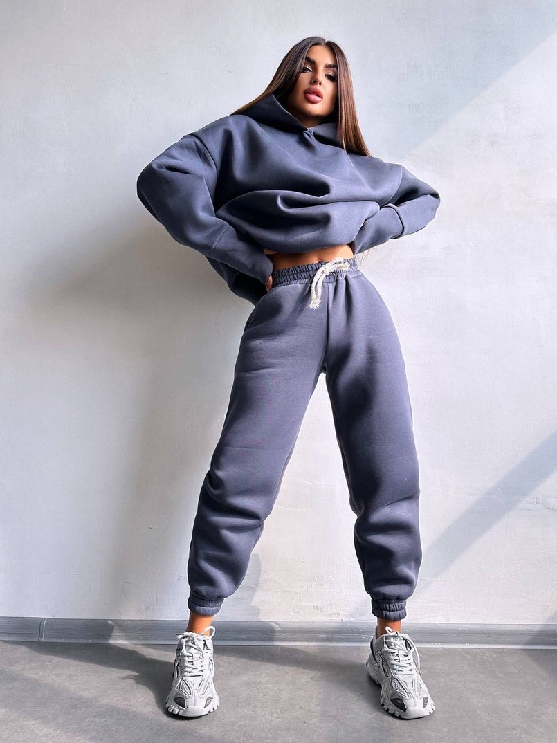 Теплий комплект: худі + спортивні штани Теплий комплект: худі + спортивні штани | PUSHKA SHOP