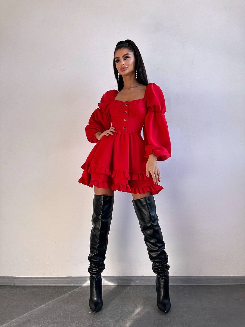 Лялькова сукня з пишною спідницею та корсетним верхом  | PUSHKA SHOP