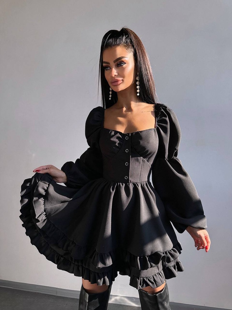 Лялькова сукня з пишною спідницею та корсетним верхом  | PUSHKA SHOP