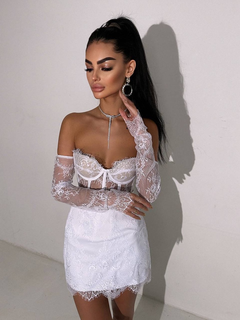 Мереживний комплект: корсет + спідниця   Мереживний комплект: корсет + спідниця   | PUSHKA SHOP