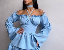 Сукня з чокером  | PUSHKA SHOP