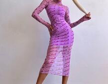 Сукня міді з принтом  Сукня міді з принтом  | PUSHKA SHOP