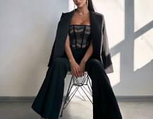 Комплект: піджак + комбінезон кльош  Комплект: піджак + комбінезон кльош  | PUSHKA SHOP