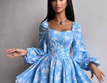 Корсетна сукня з подвійною спідницею  | PUSHKA SHOP