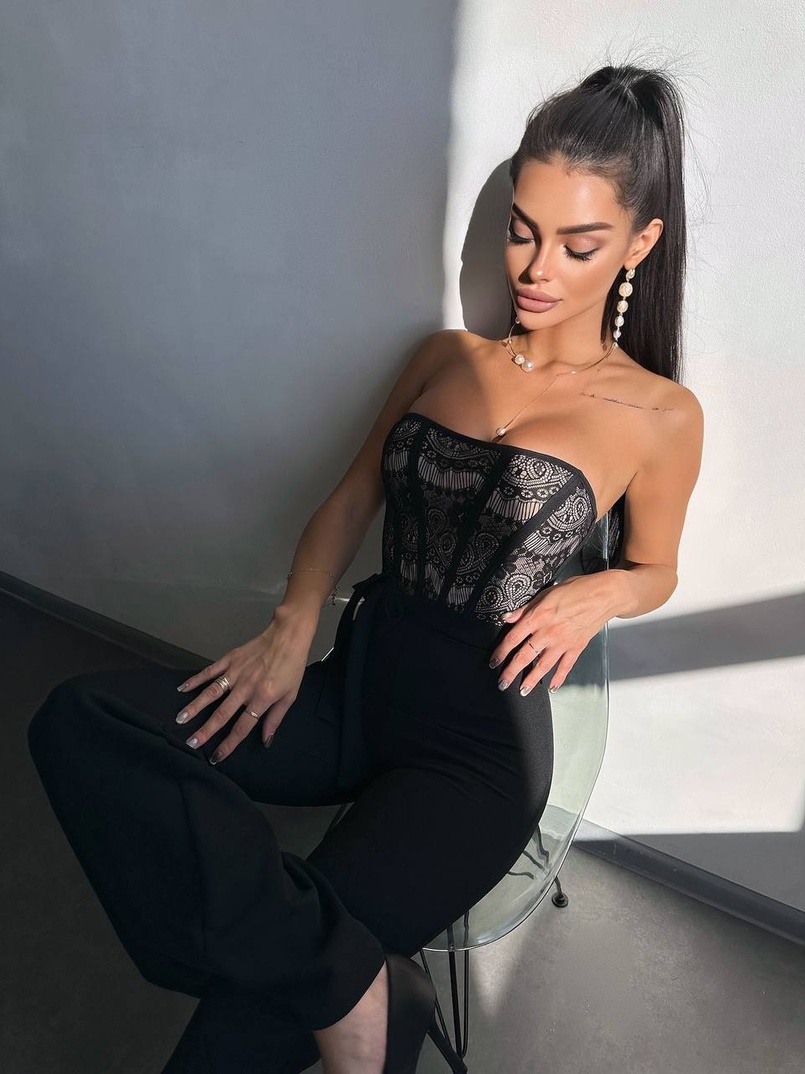 Комплект: піджак + комбінезон кльош  Комплект: піджак + комбінезон кльош  | PUSHKA SHOP