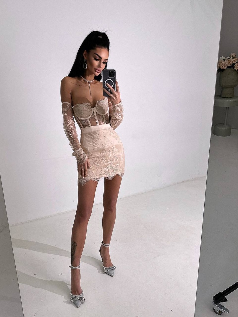 Мереживний комплект: корсет + спідниця   Мереживний комплект: корсет + спідниця   | PUSHKA SHOP