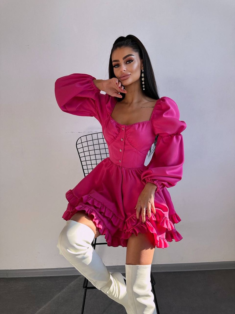 Лялькова сукня з пишною спідницею та корсетним верхом  | PUSHKA SHOP