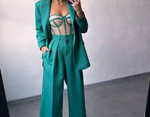 Костюм:  піджак на підкладці, штани+ корсет Костюм:  піджак на підкладці, штани+ корсет | PUSHKA SHOP