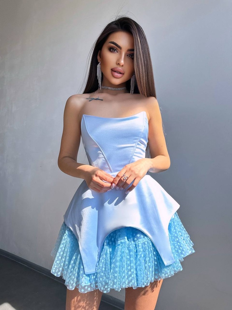 Атласна корсетна сукня  Атласна корсетна сукня  | PUSHKA SHOP