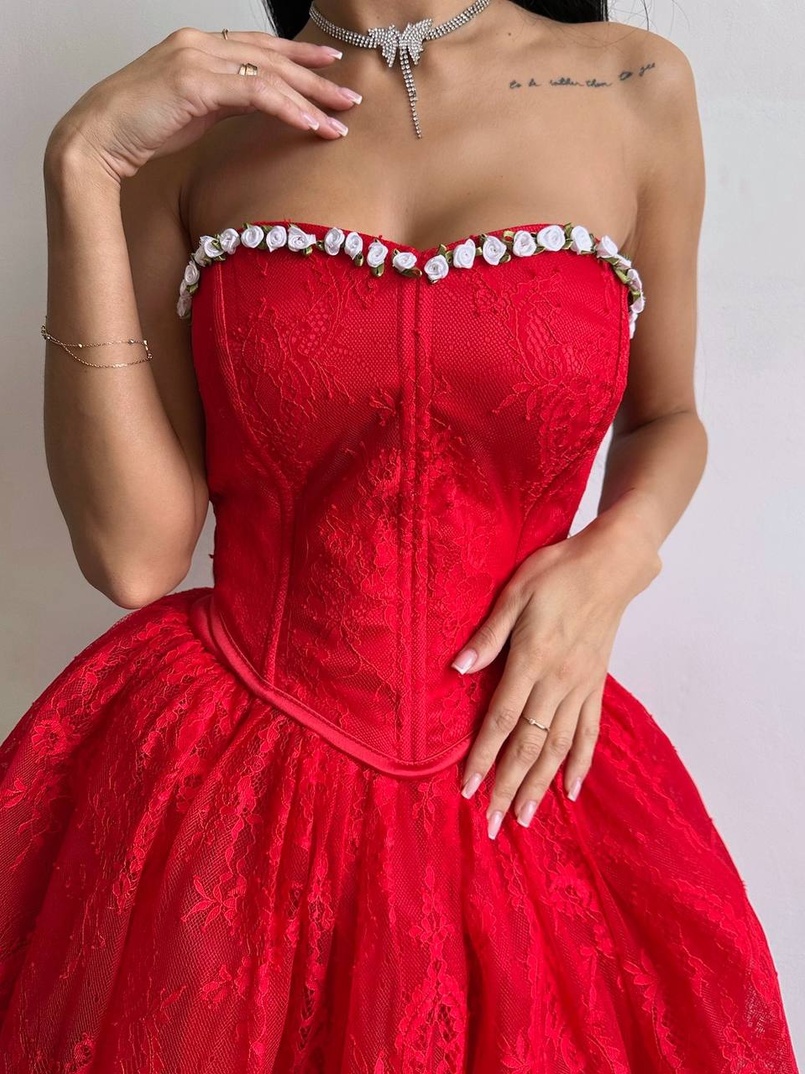 Романтичний комплект із корсета та мереживної спідниці ✨ | PUSHKA SHOP