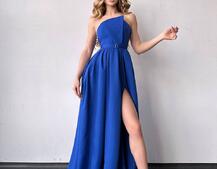 Сукня максі  з розрізом на спідниці  Сукня максі  з розрізом на спідниці  | PUSHKA SHOP