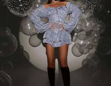 Сукня із пишною спідницею та воланами Сукня із пишною спідницею та воланами | PUSHKA SHOP