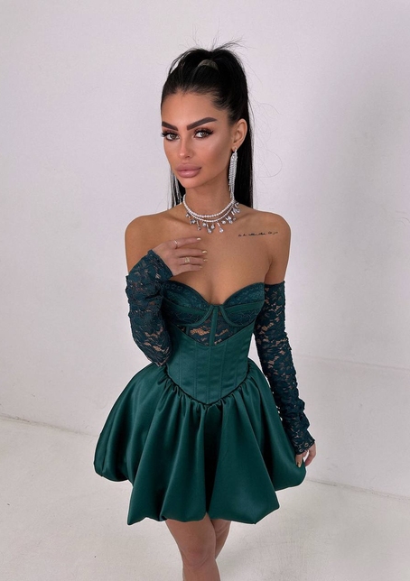 Комплект: мереживний корсет бюстьє + корсетна спідниця Комплект: мереживний корсет бюстьє + корсетна спідниця | PUSHKA SHOP