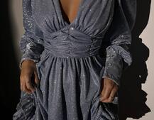 Сукня із пишною подвійною спідницею та драпіруванням  | PUSHKA SHOP