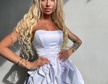 Комплект: корсет з  + спідниця декорована трояндами  Комплект: корсет з  + спідниця декорована трояндами  | PUSHKA SHOP