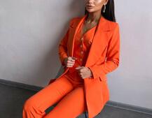 Костюм: піджак на підкладці, штани кльош+ жилет  Костюм: піджак на підкладці, штани кльош+ жилет  | PUSHKA SHOP