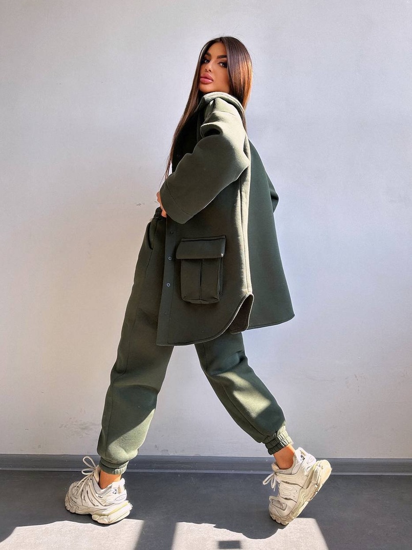 Комплект: тепла сорочка на кнопках + джоггери Комплект: тепла сорочка на кнопках + джоггери | PUSHKA SHOP