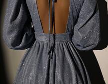 Сукня із пишною подвійною спідницею та драпіруванням  | PUSHKA SHOP