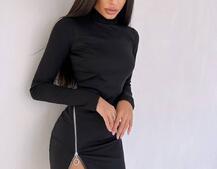 Сукня міні  зі змійкою | PUSHKA SHOP