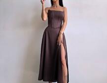 Корсетна сукня міді  | PUSHKA SHOP