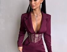 Комплект: сукня піджак + корсет  | PUSHKA SHOP