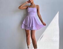 Шовкова сукня  з пишною спідницею та шнурівкою   | PUSHKA SHOP