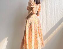 Сукня- міді  з квітковим принтом Сукня- міді  з квітковим принтом | PUSHKA SHOP