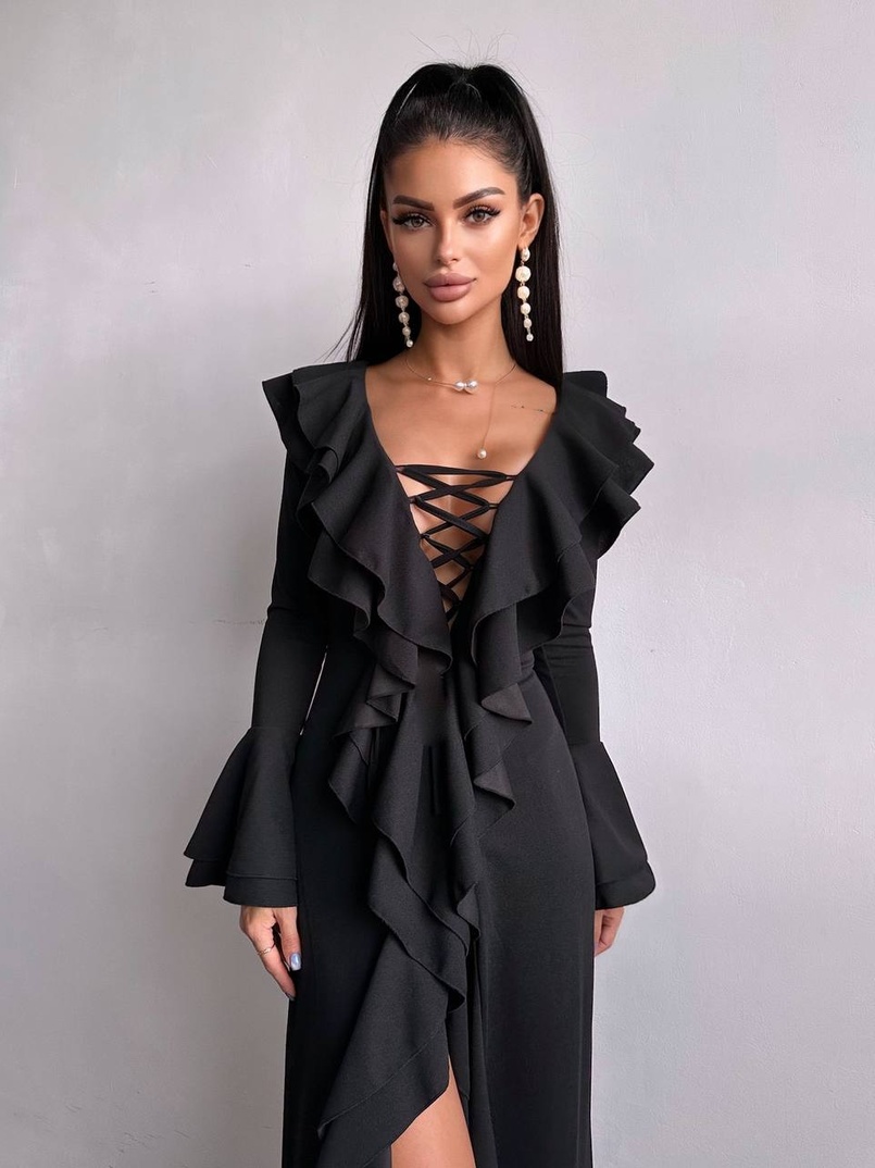 Сукня з воланами  Сукня з воланами  | PUSHKA SHOP