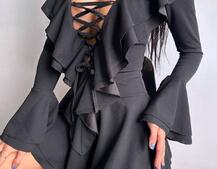 Сукня з з воланами на ґудзиках  Сукня з з воланами на ґудзиках  | PUSHKA SHOP