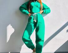 Комплект на флісі : худі з елементами корсету + штани  | PUSHKA SHOP