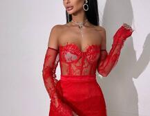 Мереживний комплект: корсет + спідниця   Мереживний комплект: корсет + спідниця   | PUSHKA SHOP