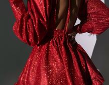 Сукня із пишною подвійною спідницею та драпіруванням Сукня із пишною подвійною спідницею та драпіруванням | PUSHKA SHOP