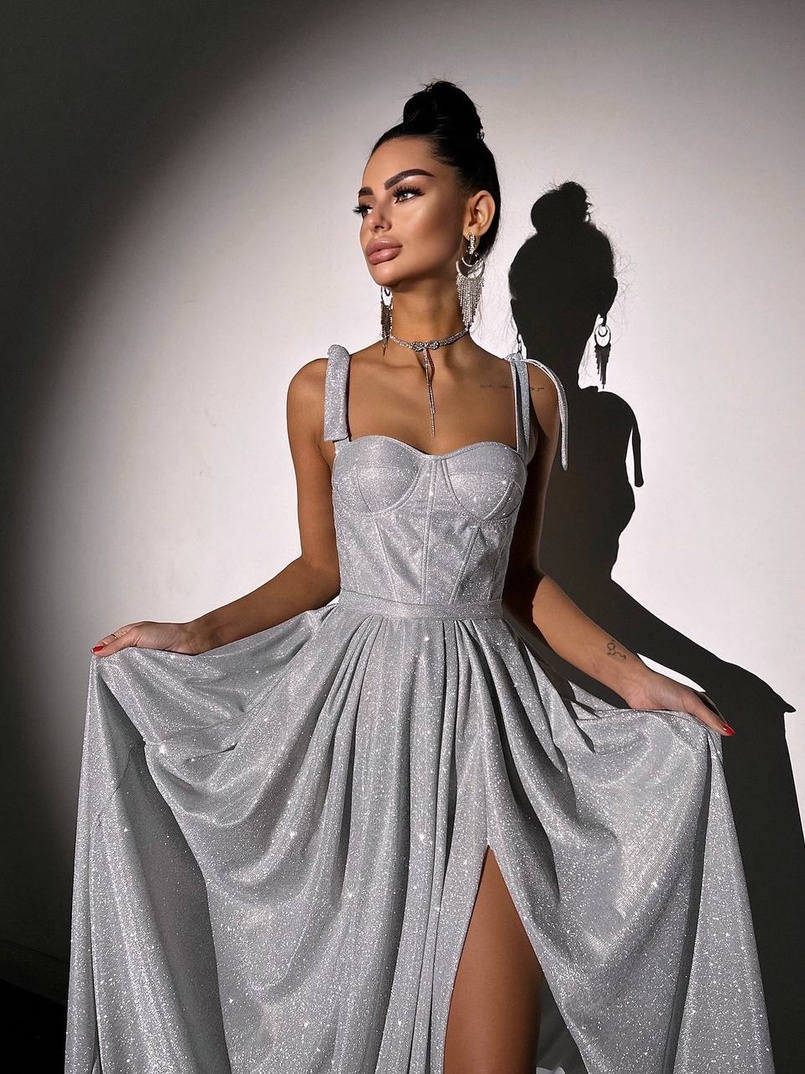 ✨Блискуча сукня максі з чашечками ✨ ✨Блискуча сукня максі з чашечками ✨ | PUSHKA SHOP