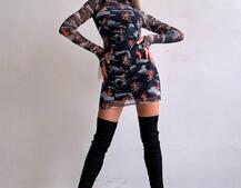 Міні сукня з принтом  Міні сукня з принтом  | PUSHKA SHOP