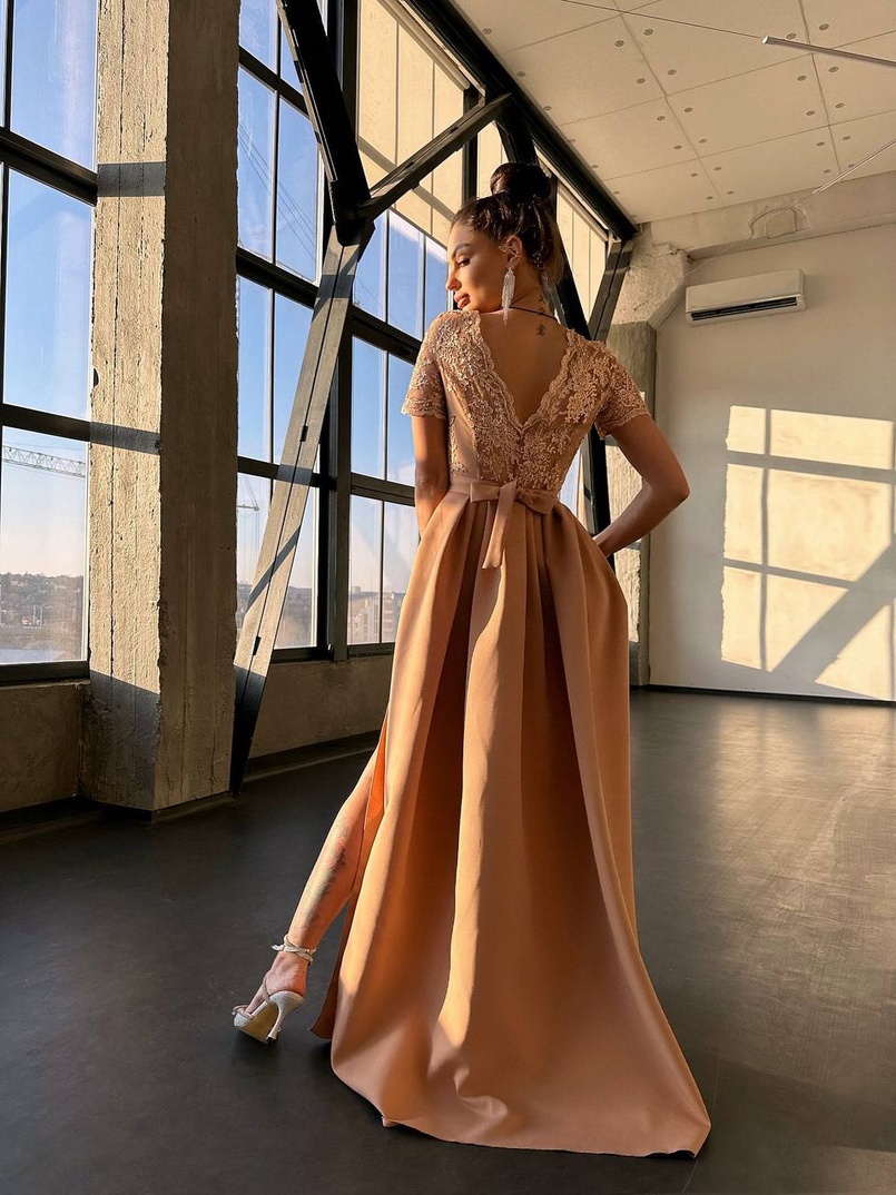 Сукня максі з мереживом  Сукня максі з мереживом  | PUSHKA SHOP