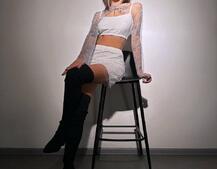 Комплект: топ + спідниця із сіткою зі стразами  Комплект: топ + спідниця із сіткою зі стразами  | PUSHKA SHOP