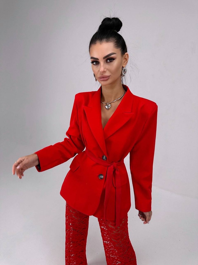 Комплект: мереживний корсет бюстьє + штани + піджак  Комплект: мереживний корсет бюстьє + штани + піджак  | PUSHKA SHOP