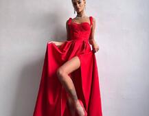 Сукня максі із чашечками та корсетним верхом Сукня максі із чашечками та корсетним верхом | PUSHKA SHOP