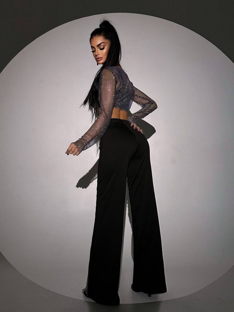 Комплект: сяючий топ + штани Комплект: сяючий топ + штани | PUSHKA SHOP