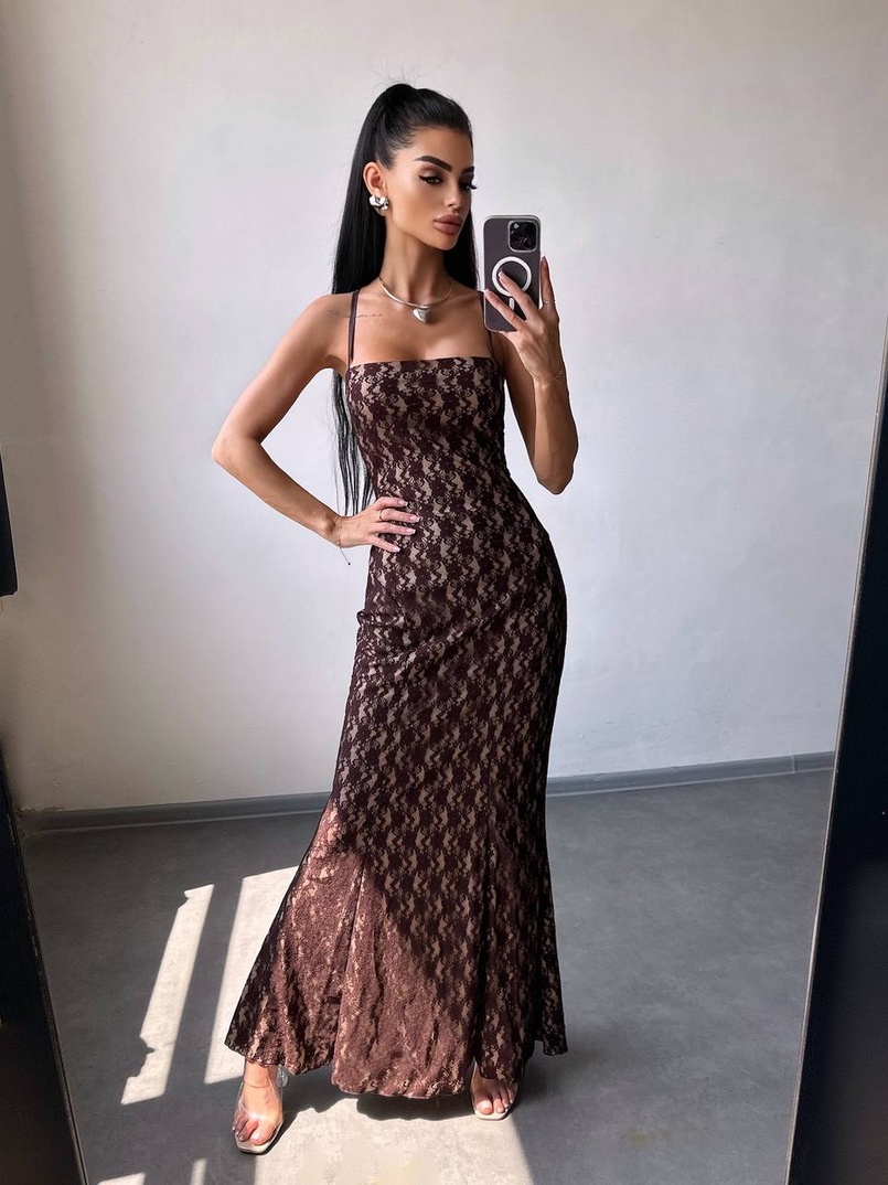 Мереживна сукня максі   Мереживна сукня максі   | PUSHKA SHOP