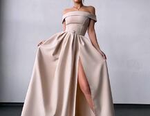 Сукня максі з відкритими плечима  Сукня максі з відкритими плечима  | PUSHKA SHOP