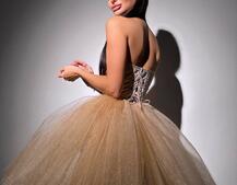 Комплект: корсет, декорований стразами  +  пишна фатинова спідниця Комплект: корсет, декорований стразами  +  пишна фатинова спідниця | PUSHKA SHOP