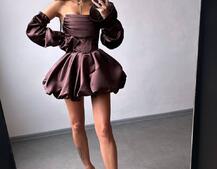 Комплект : корсет з рукавами  + спідниця балон  | PUSHKA SHOP